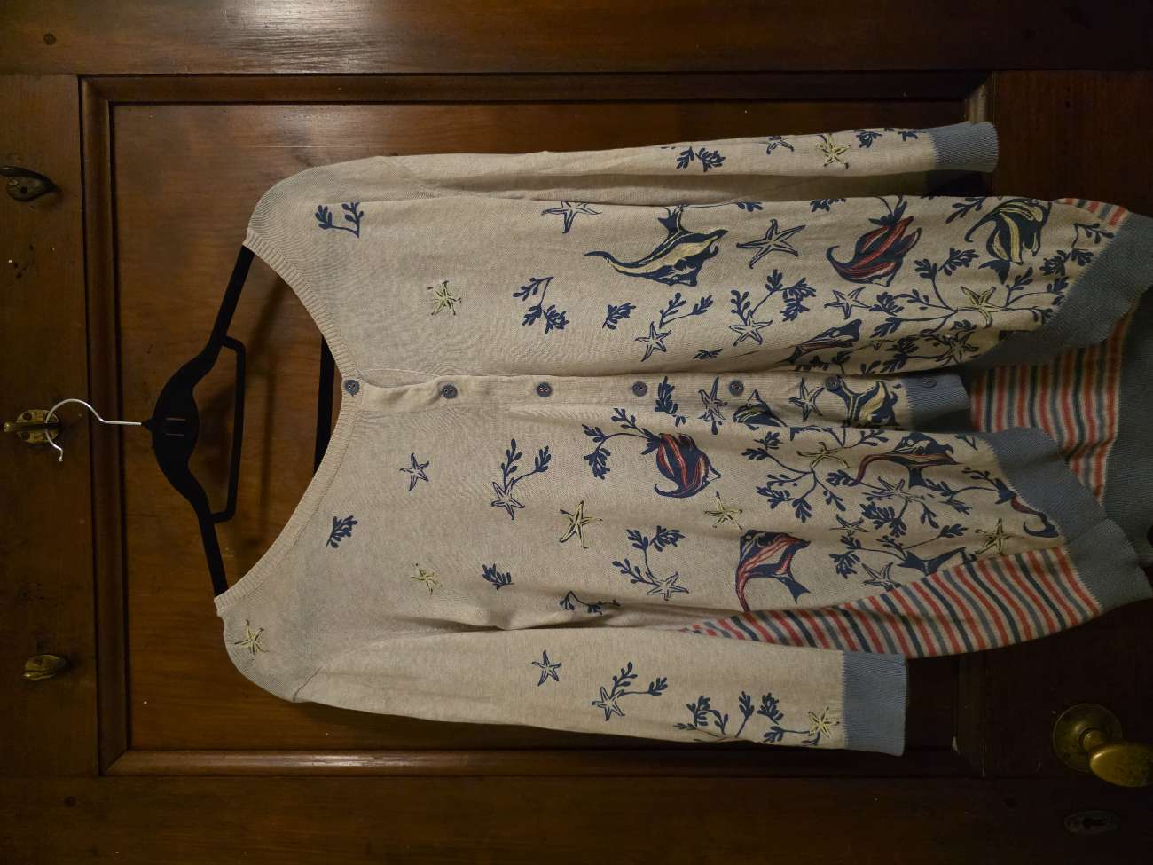 Per Una Fish Cardigan bought at Oxfam for £3.99