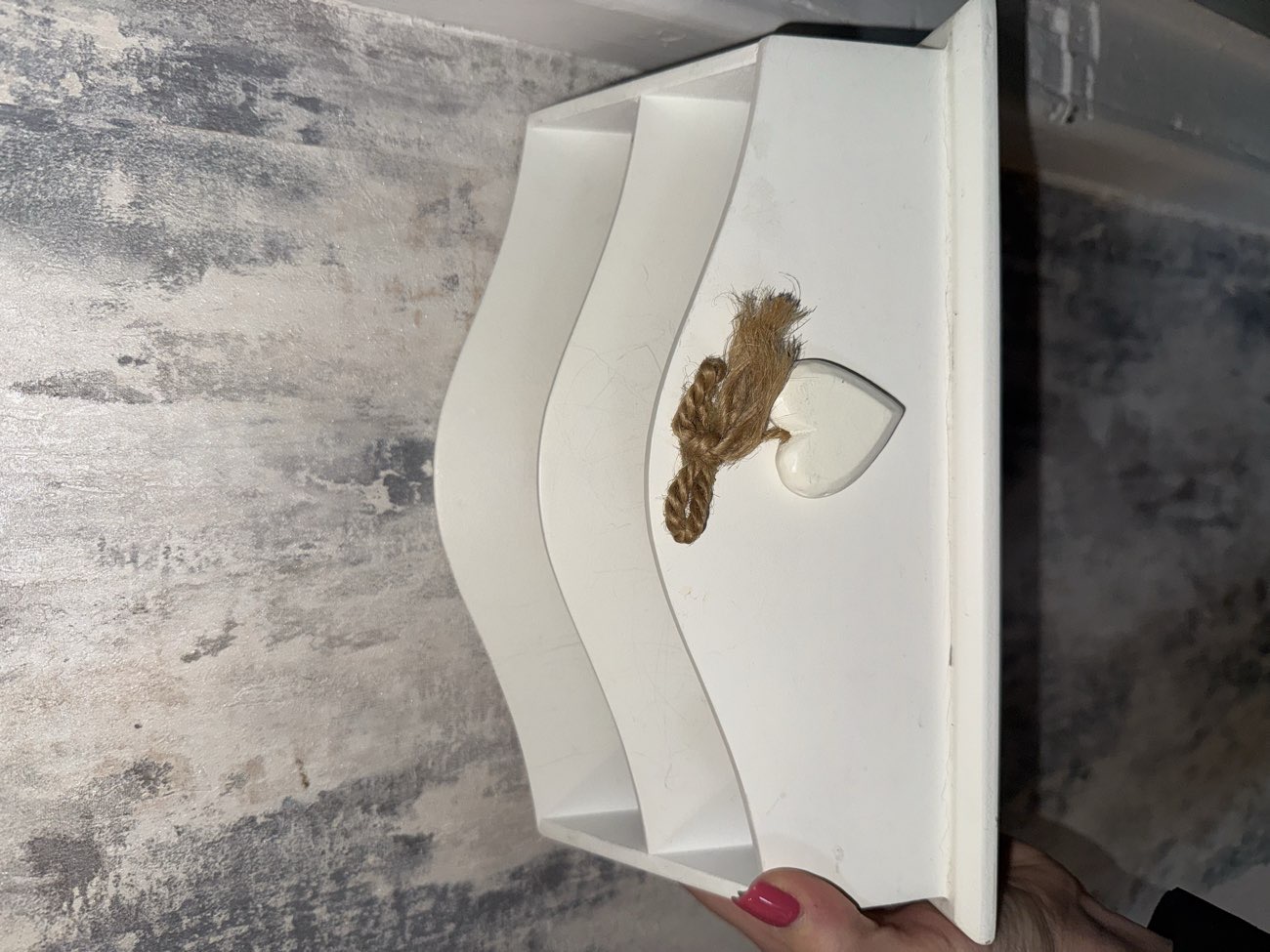 Wooden letter holder - planning on repainting to freshen up the white product bought at Cancer Research UK for £3.00