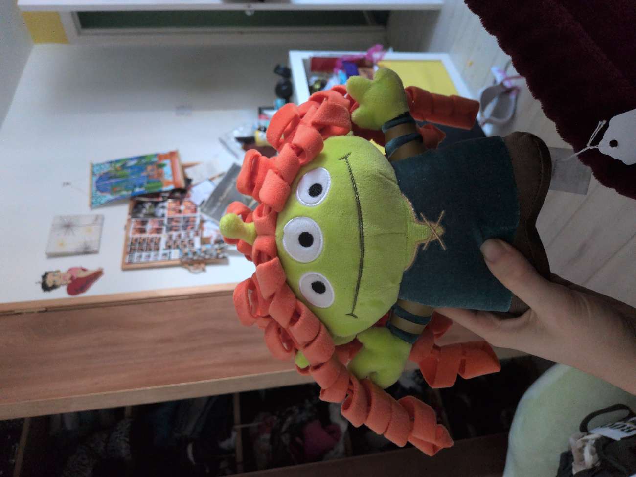 Toy story alien soft toy bought at The Prince & Princess Of Wales Hospice for Β£9.00