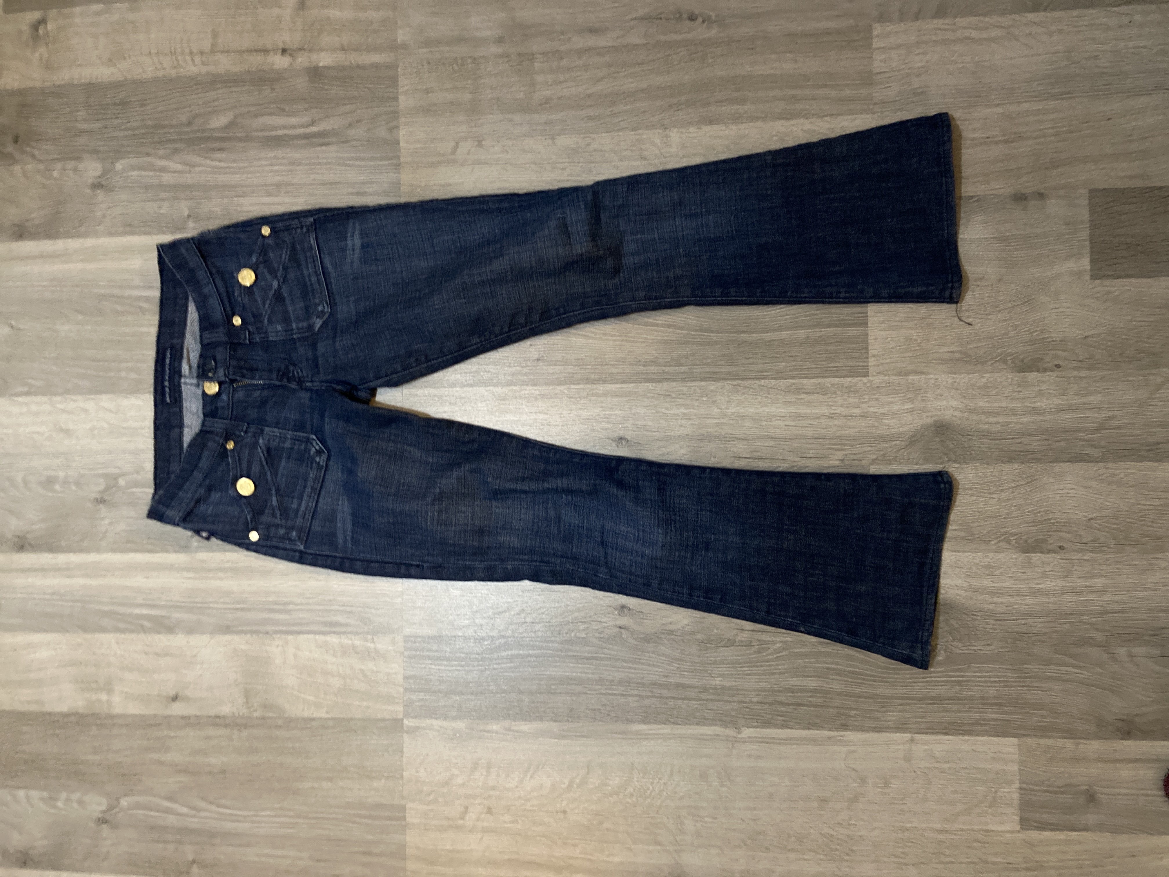 Dark wash rock and republic flares bought at Cats Protection Charity Shop for £6.50