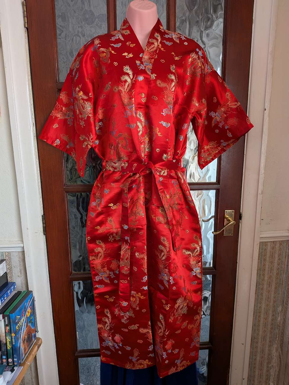 Oriental silk jacket product bought at Saltaire Vintage Home & Fashion Fair