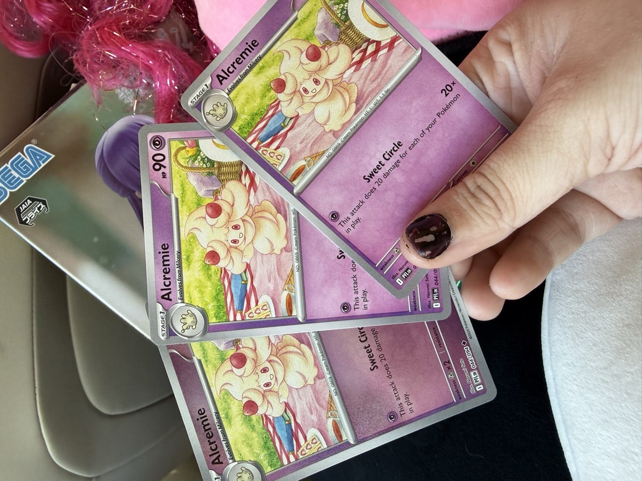Alcremie and milcery cards! bought at Boreham Car Boot Sale for £0.00