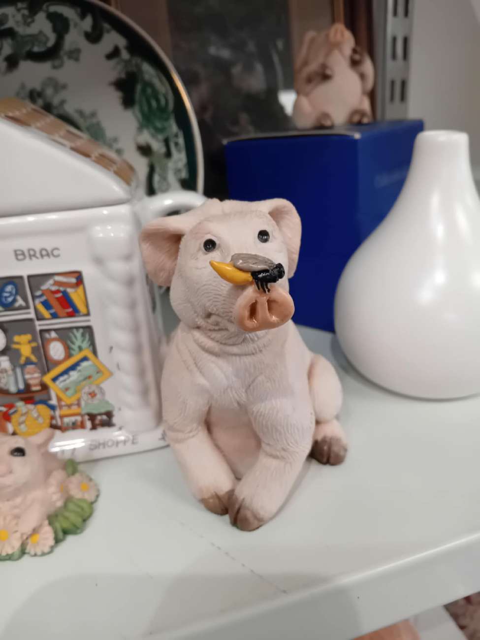 Piggin' Panic Ornament by David Corbridge 1994 bought at Dougie Mac