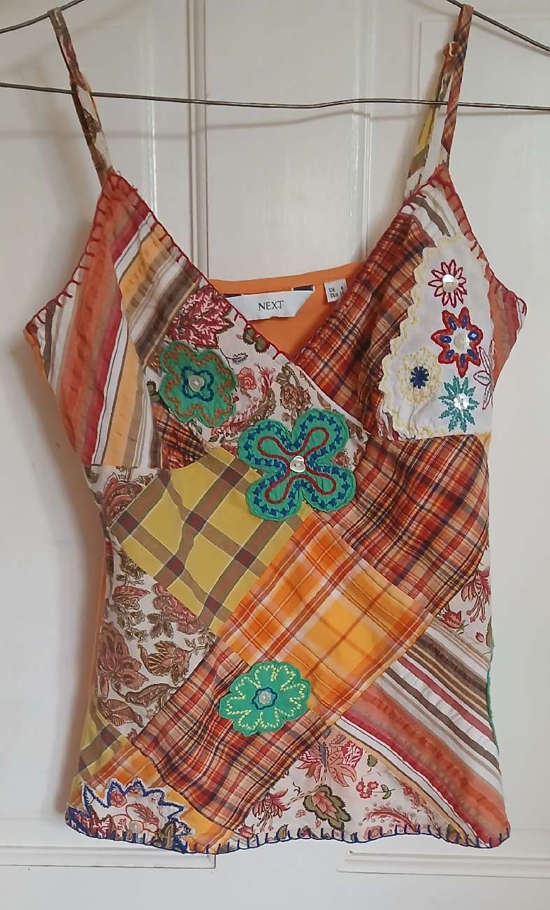 Colourful NEXT Cami bought at British Heart Foundation for £4.50