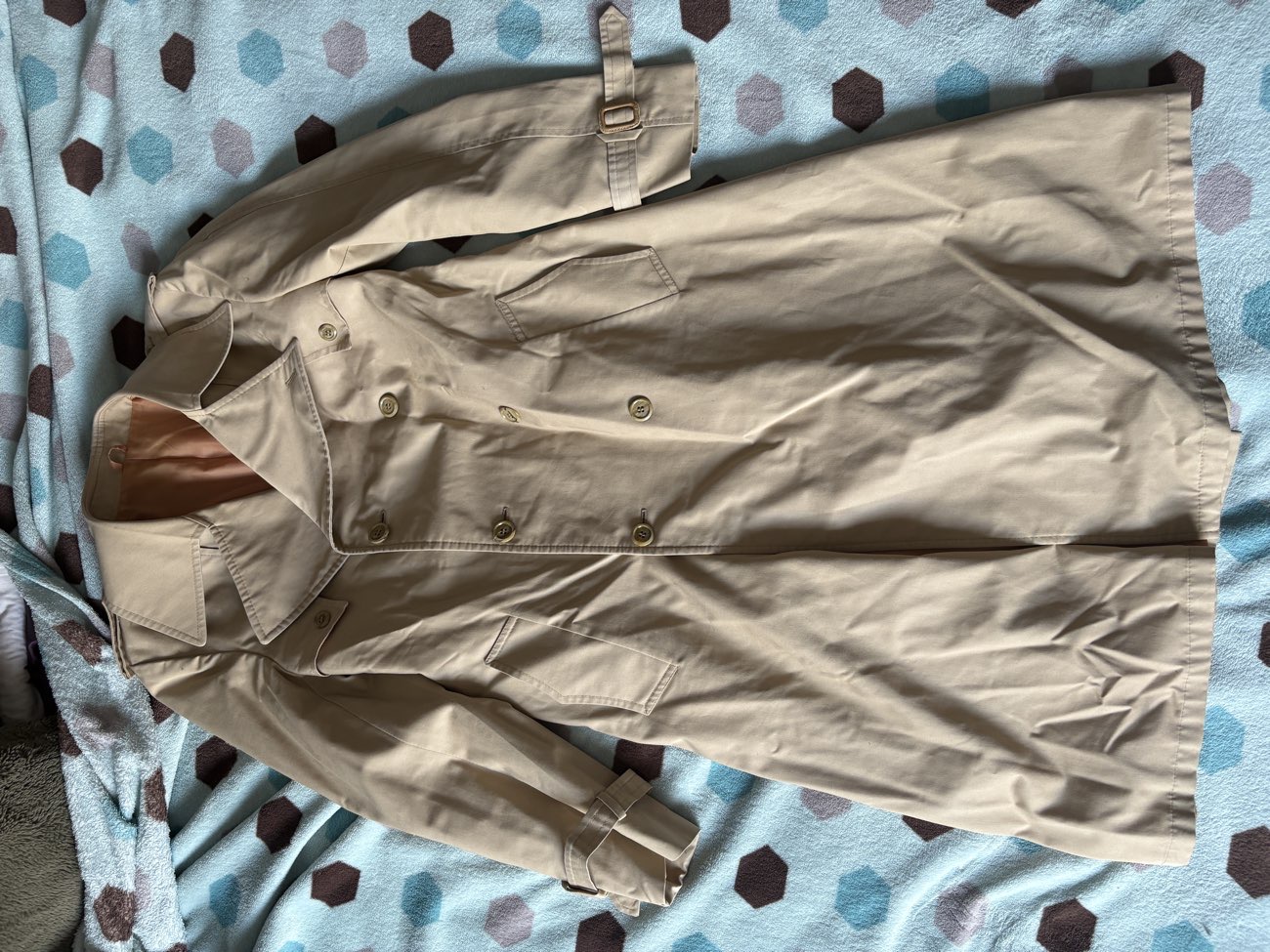 Boston Harbor Trench Coat bought at W. Armstrong & Son Vintage Clothing Emporium for £48.00