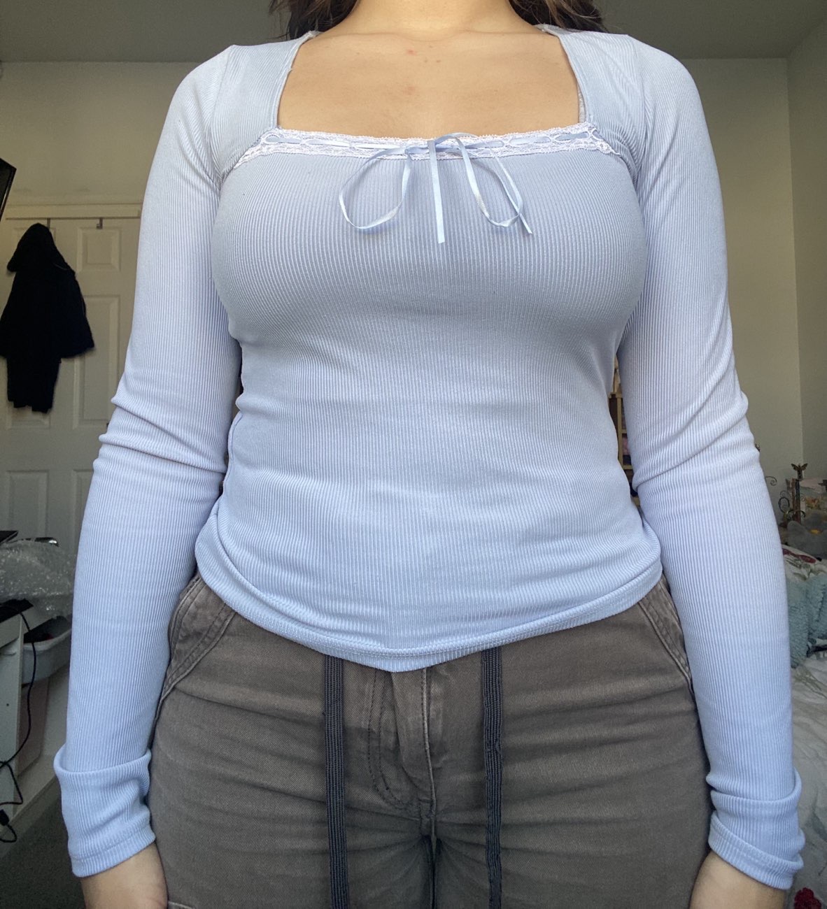 super cute blue Hollister top product bought at Sue Ryder for £2.00