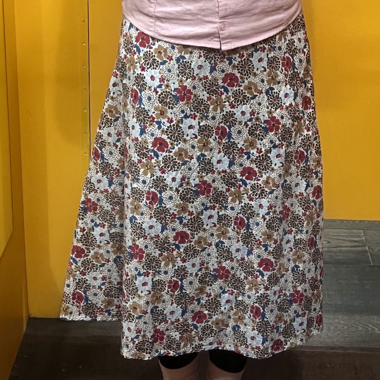 flower skirt bought at Beyond Retro Dalston