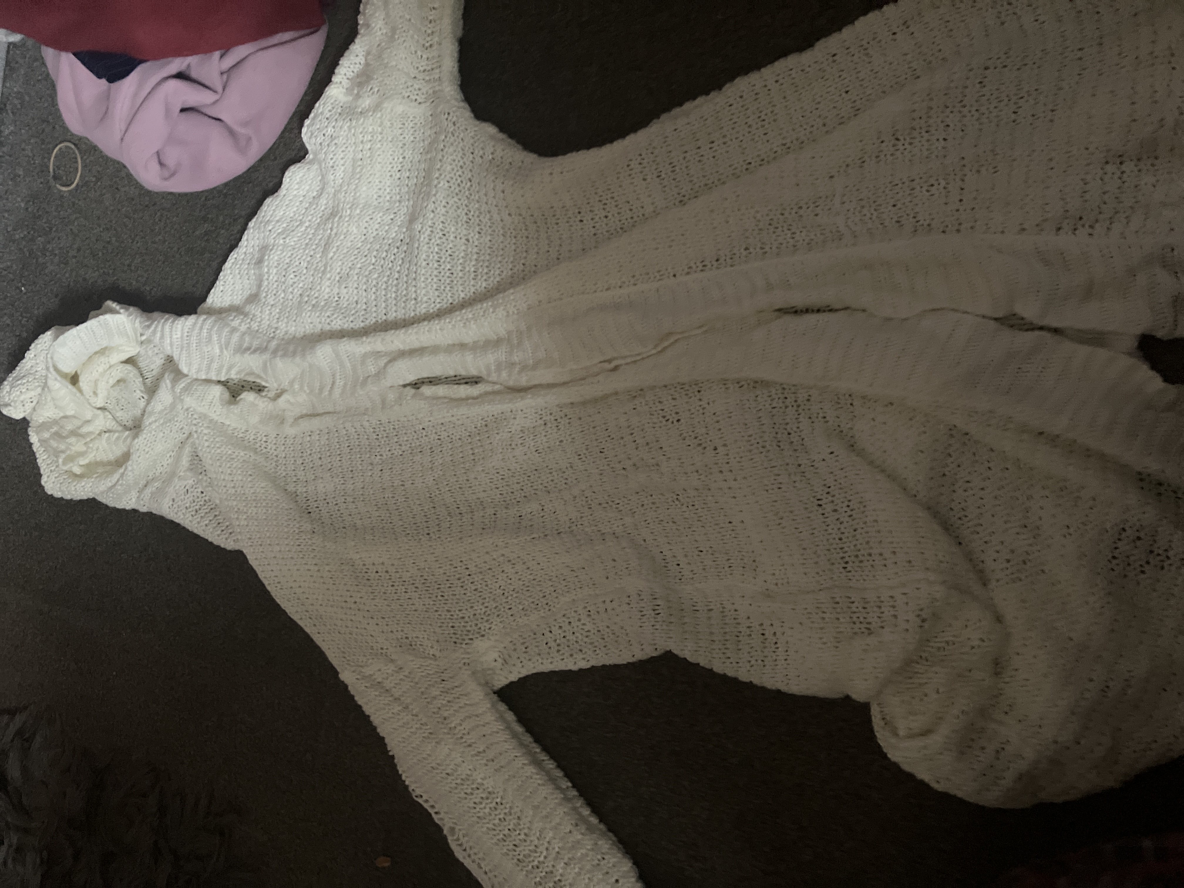 Hooded boohoo knitted robe bought at British Heart Foundation for Β£1.00