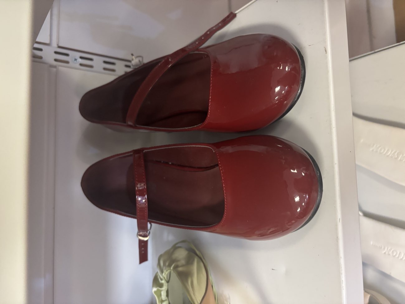 Red Heeled Mary Janes from Cider product bought at Sue Ryder for £6.50