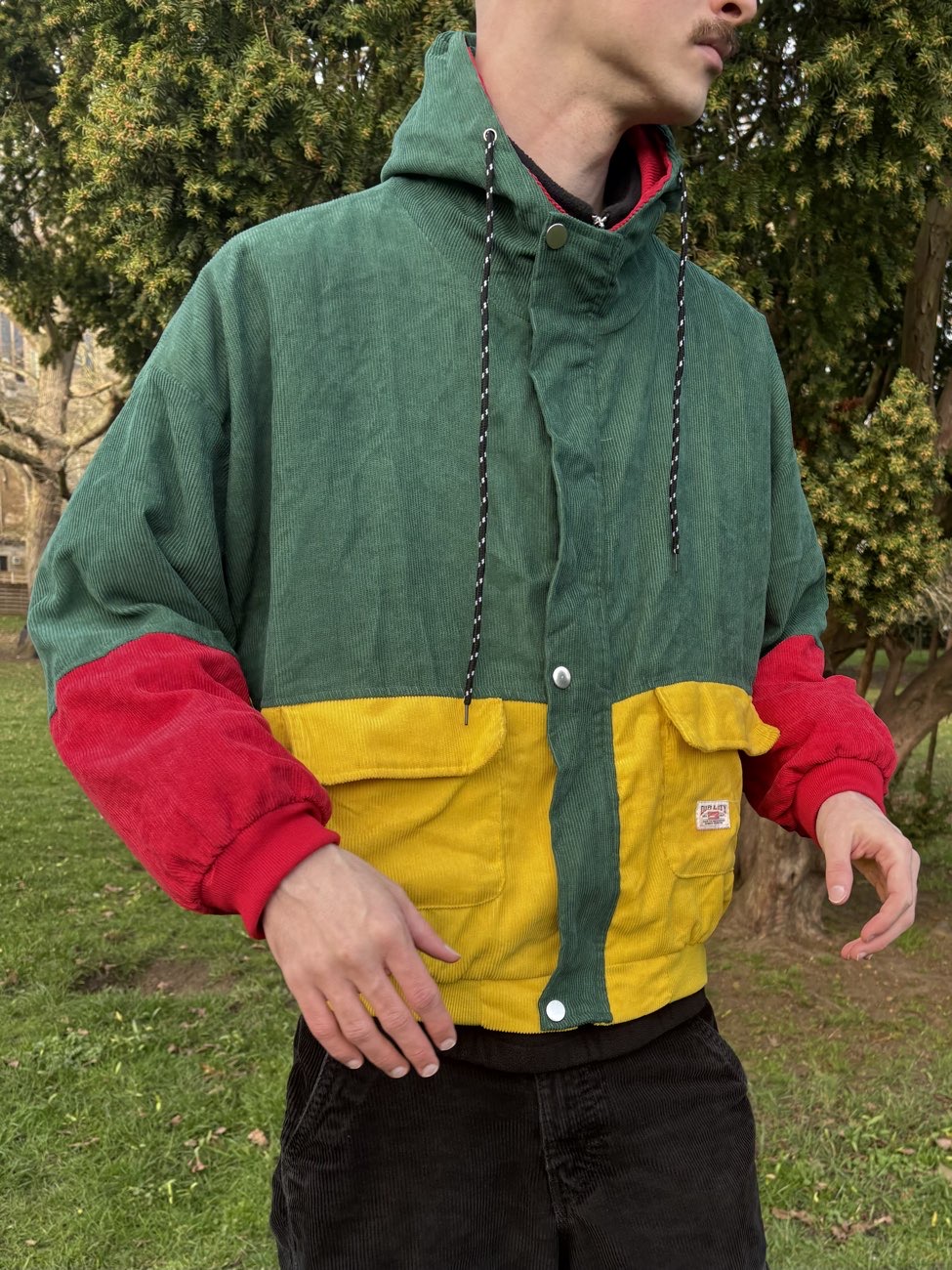 Colourful Corduroy Jacket Hoodie bought at Mind London for £11.00