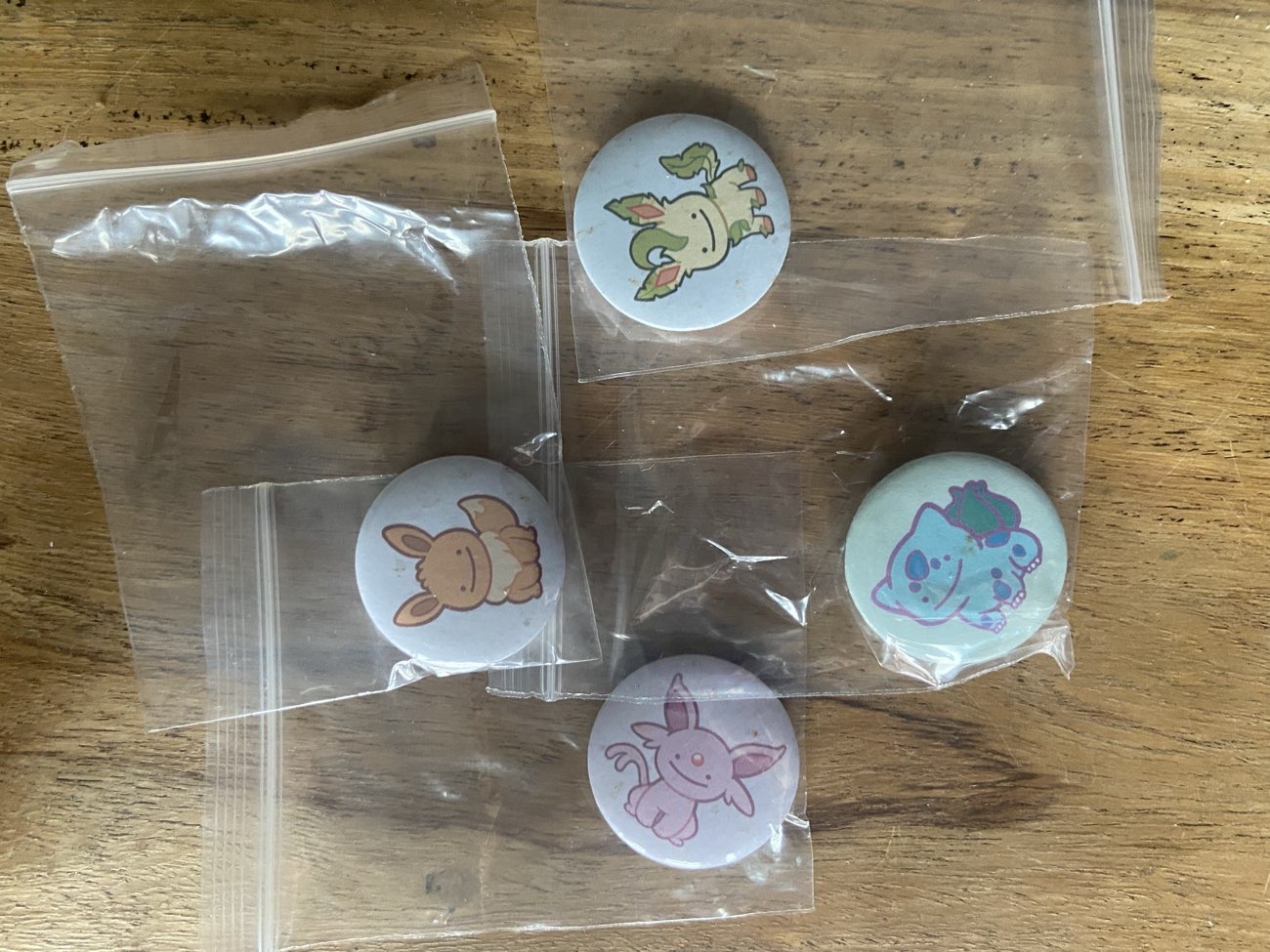 Pokemon Ditto Badges - 25p each product bought at Birmingham Hospice for £1.00