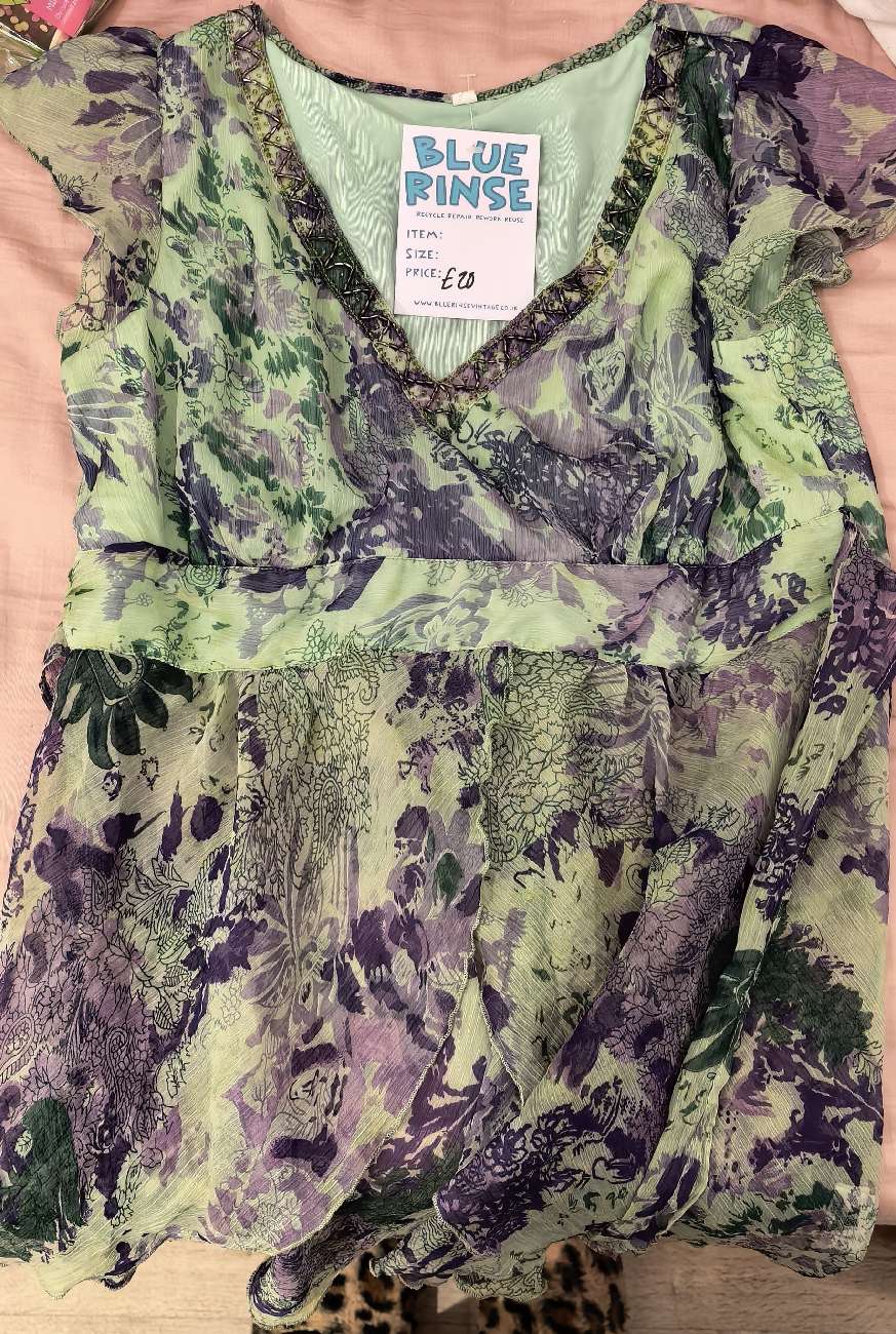 Y2k Green and Purple Top bought at Blue Rinse for £20.00