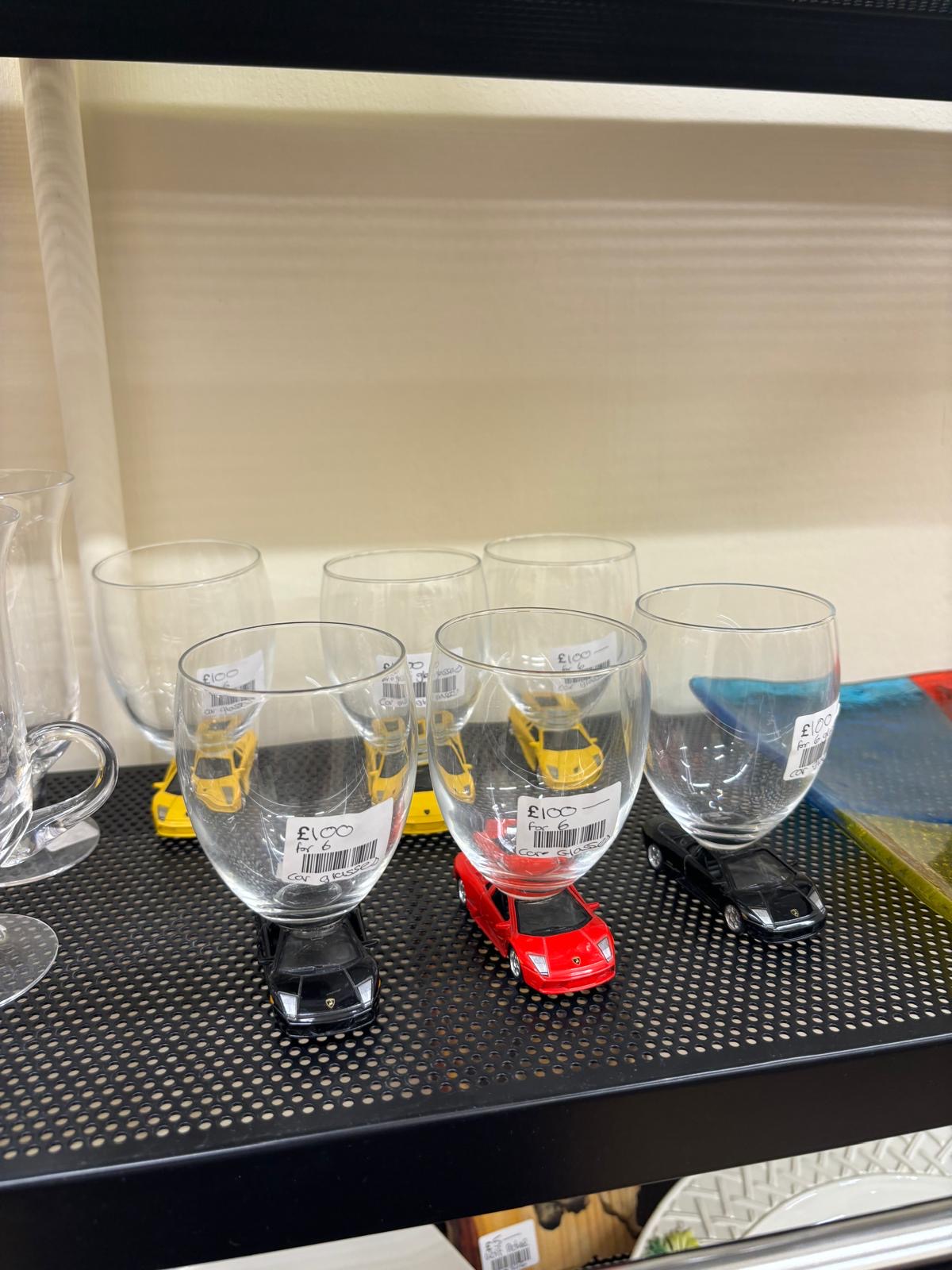 Interesting glasses bought at Octavia Foundation Knightsbridge for £100.00