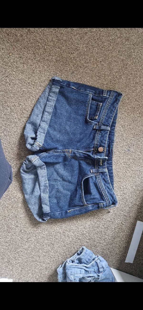 denim shorts bought at Overgate Hospice