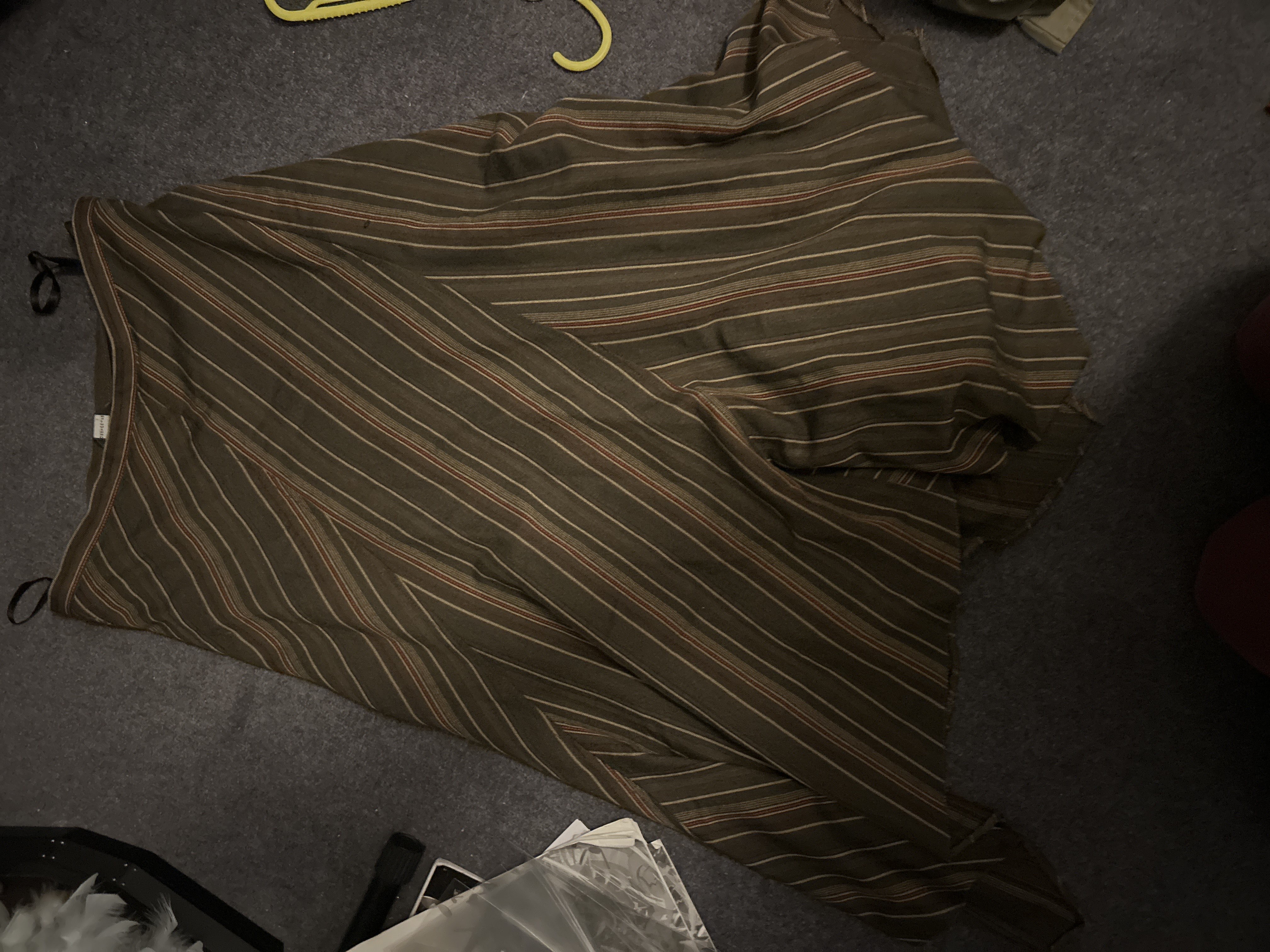 Brown striped maxi skirt product bought at British Heart Foundation