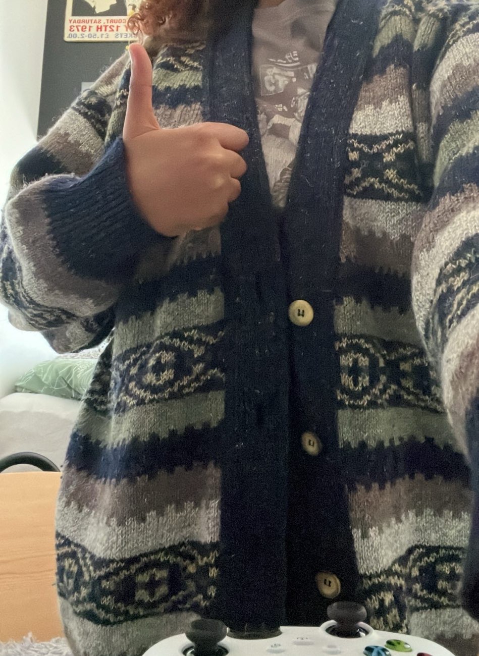 cardigan i found ! bought at British Heart Foundation for £2.00