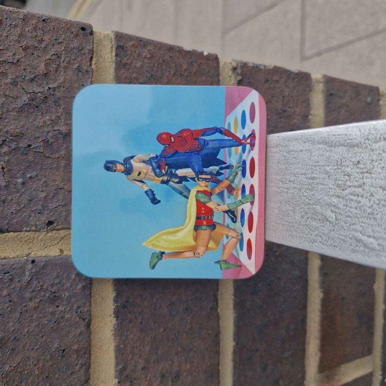 Funny coaster bought at Shop from Crisis - Brick Lane for Β£1.50