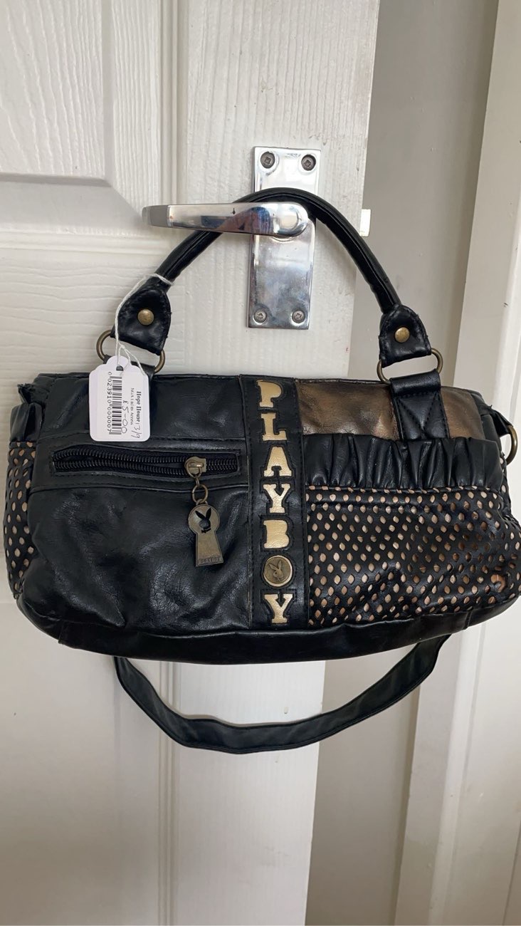Playboy handbag bought at Hope House Wrexham Shop for £5.00