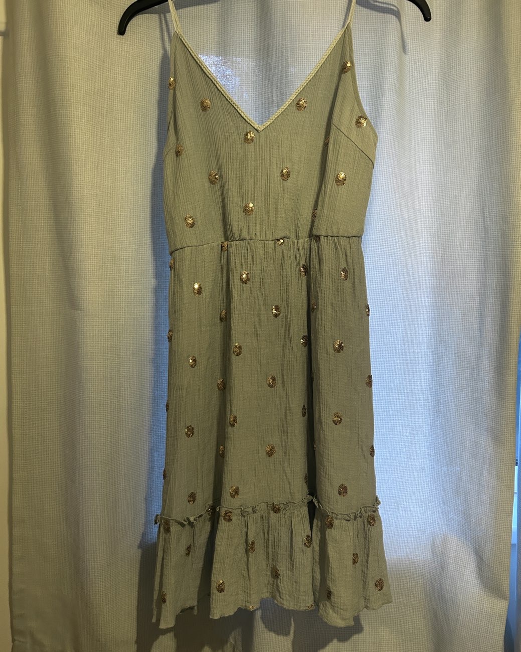Green summer dress product bought at YMCA for £5.00