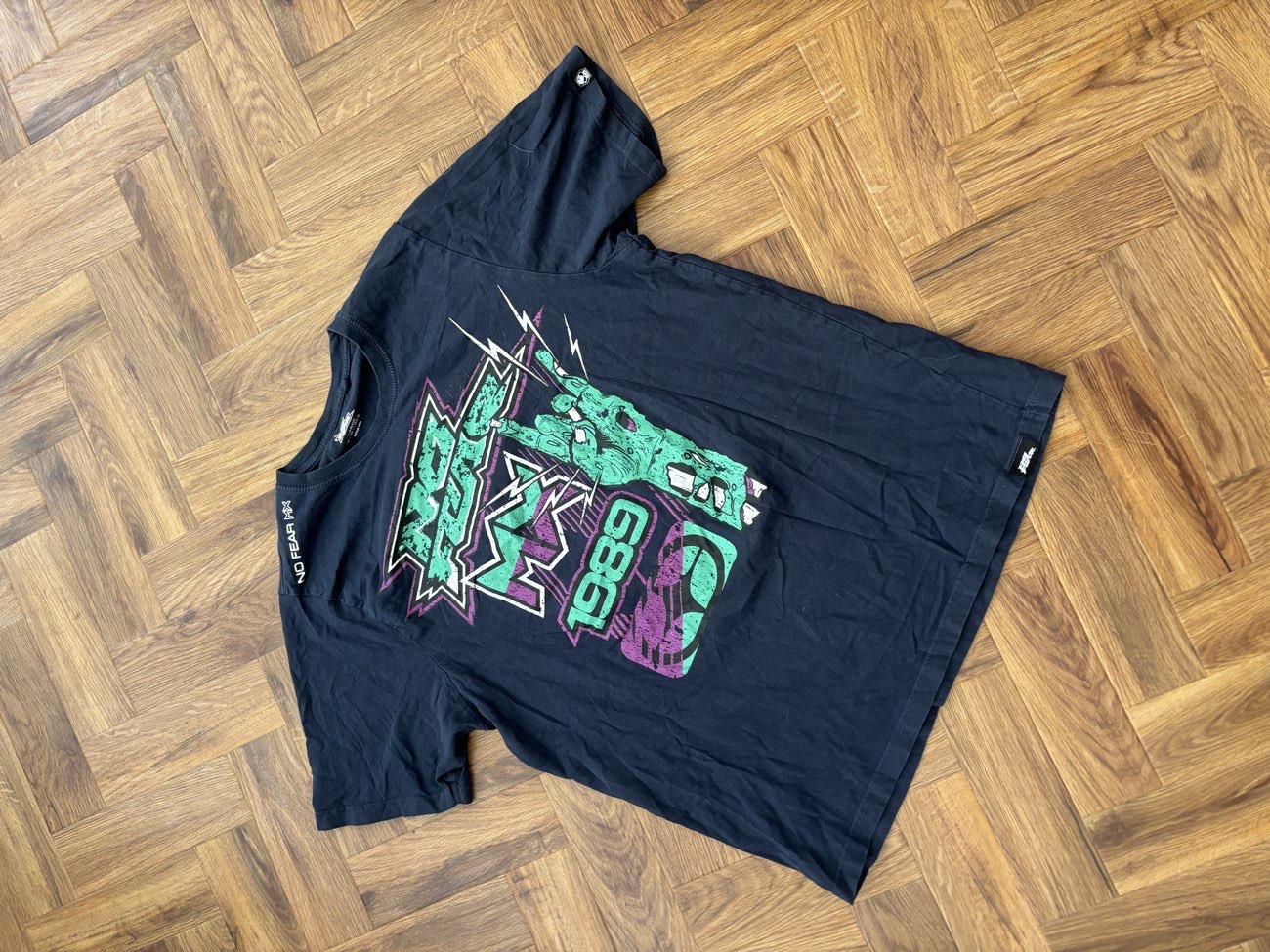 Modern Vintage Style No Fear T-Shirt bought at The Salvation Army for £3.50