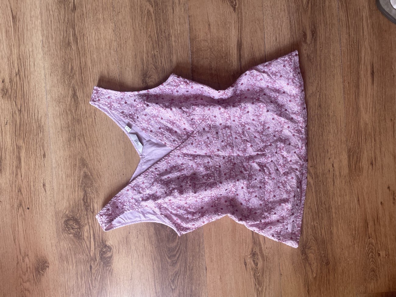 pink embroidered cami bought at Barnardo's