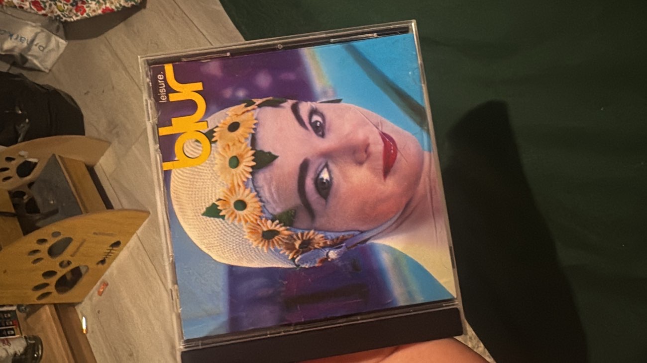 Leisure CD by Blur bought at British Heart Foundation for £2.00