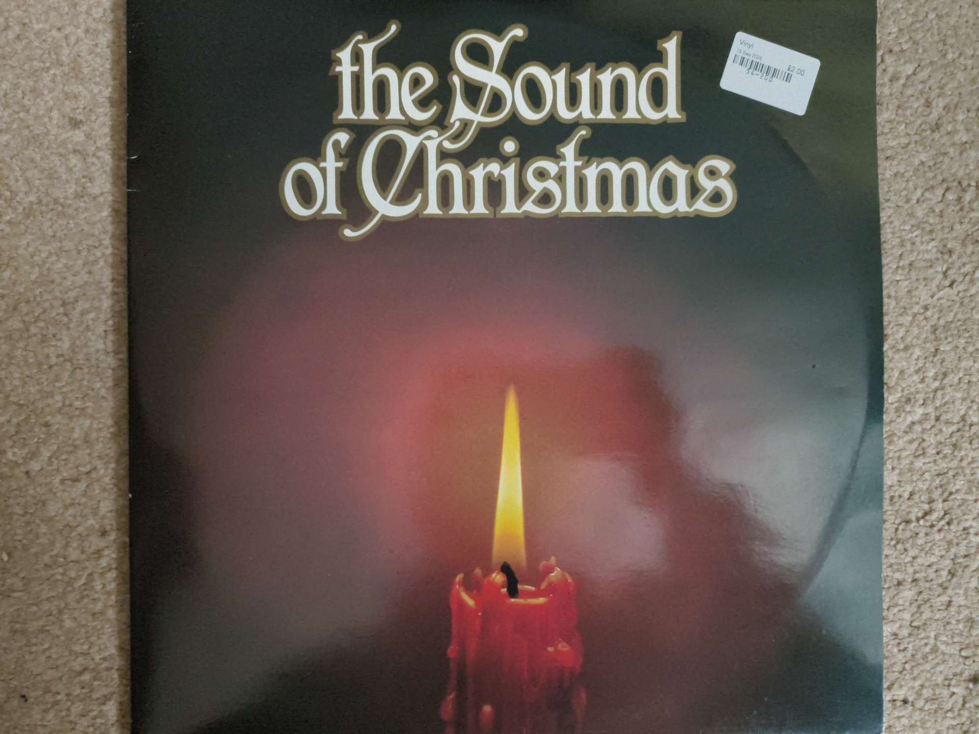 The sound of Christmas Record twin pack product bought at St Giles Hospice for £2.00