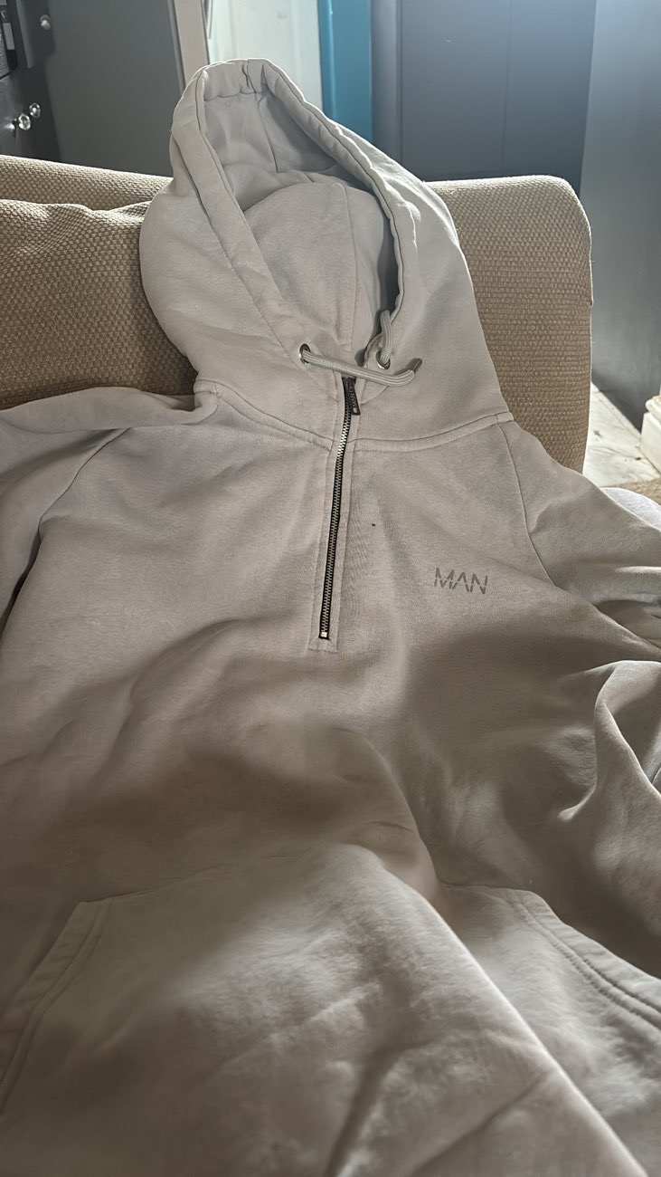 Boohoo Man Hoodie product bought at Severn Hospice for £2.00