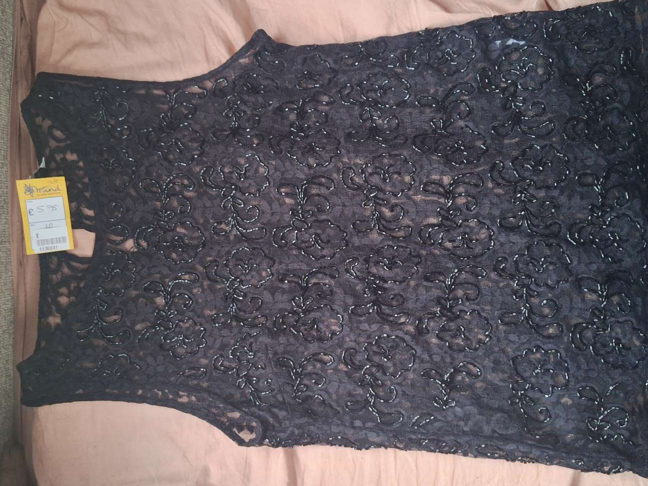 beeded black top x bought at Mind for £5.75