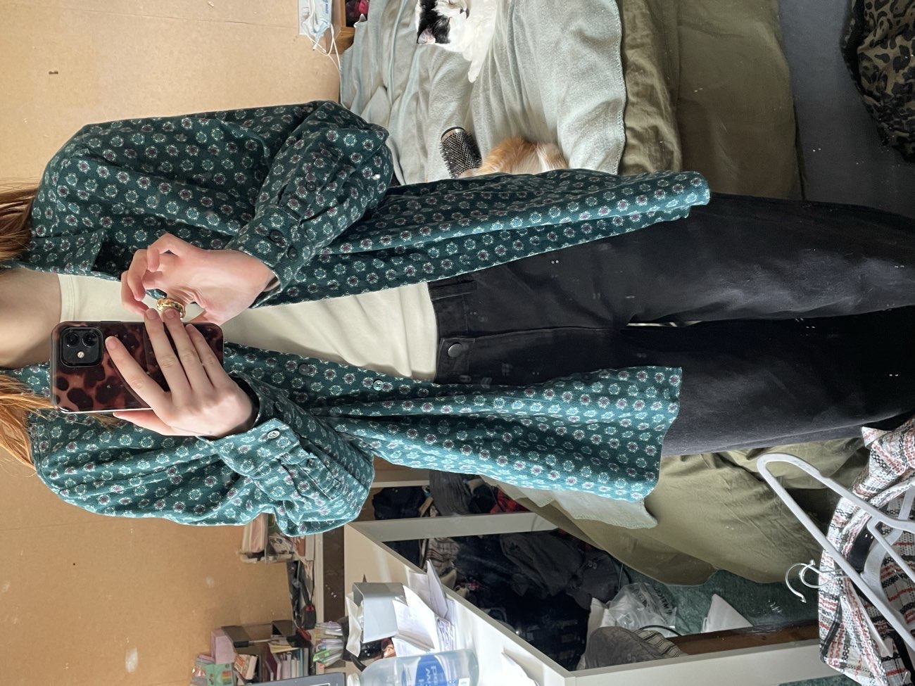 Vintage German button up bought at Swipe Vintage x Bradford Kilo Sale for £2.50