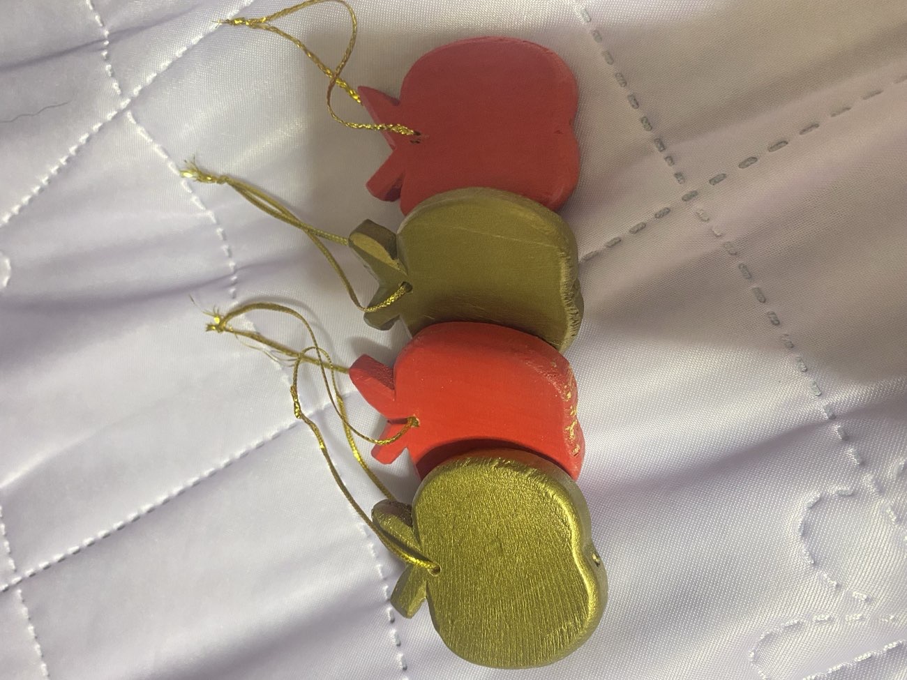 Whimsical Apple Ornaments bought at Oxfam Shop for £0.99