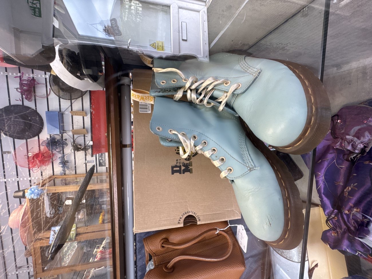 Doc Martens Pascal Duck Egg Blue size 6 bought at Saint Michael's Hospice for £70.00