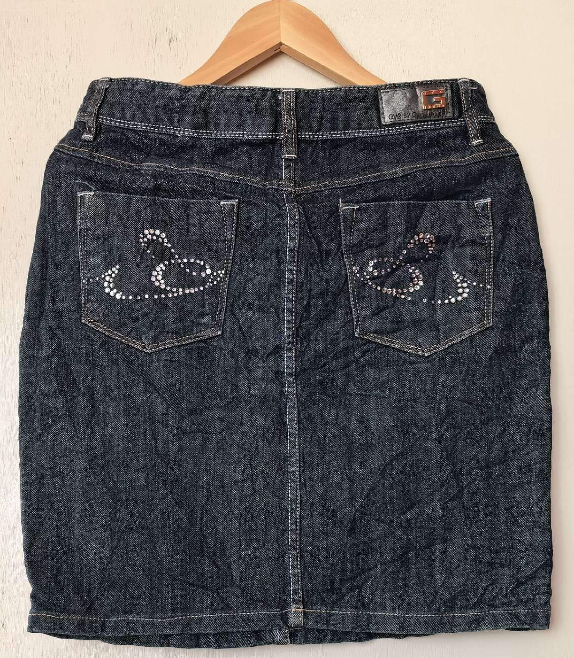 Y2K Denim Skirt GV2 by G. V. Jeans (everything £12 or less sale) bought at Beyond Retro Coal Drops Yard for £10.50
