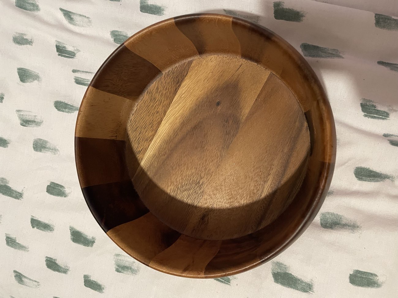 Wooden Bowl bought at Sue Ryder for £7.00
