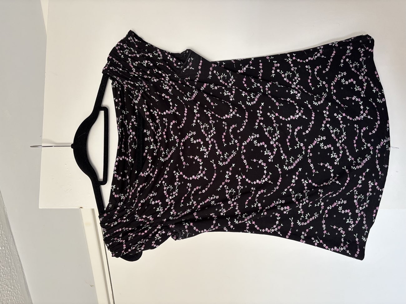 vintage new look floral top bought at Age UK Charity Shop for £4.00