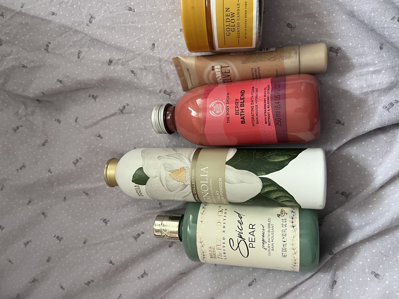 Stunning shoes and bath and beauty bits bought at Redbourn Car Boot Sale for £8.00