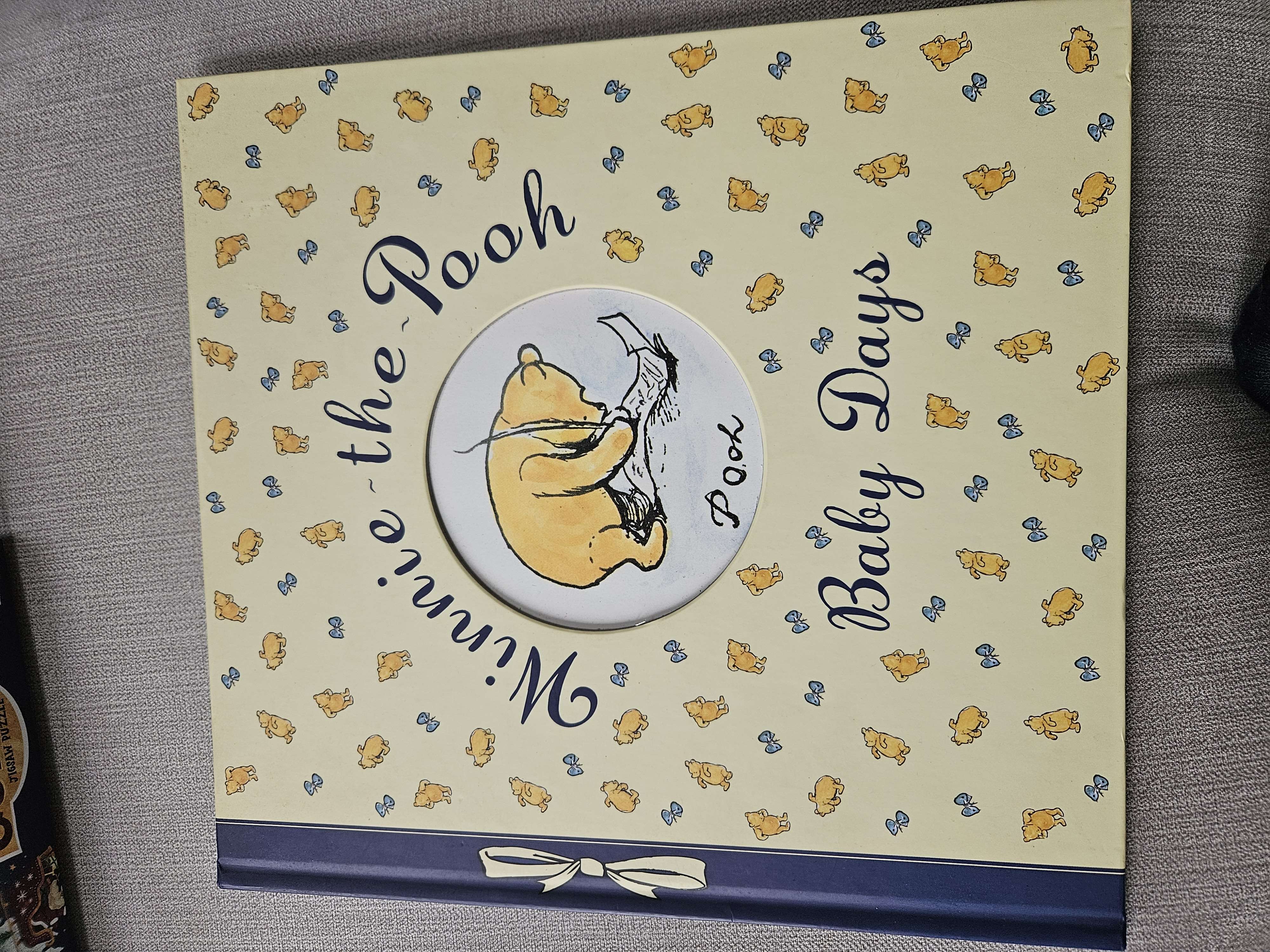 Winnie the pooh Baby book bought at WRFC Car Boot Sale for £1.00