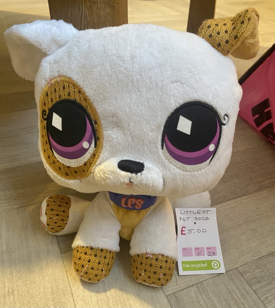 Littlest Pet Shop dog plush bought at Age UK Charity Shop for Β£5.00