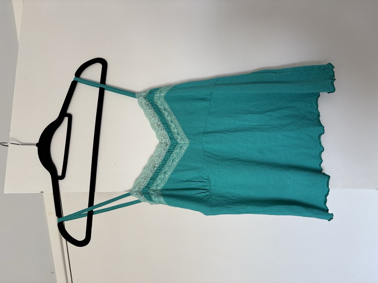 teal lacy oasis cami bought at Barnardo's for £5.00