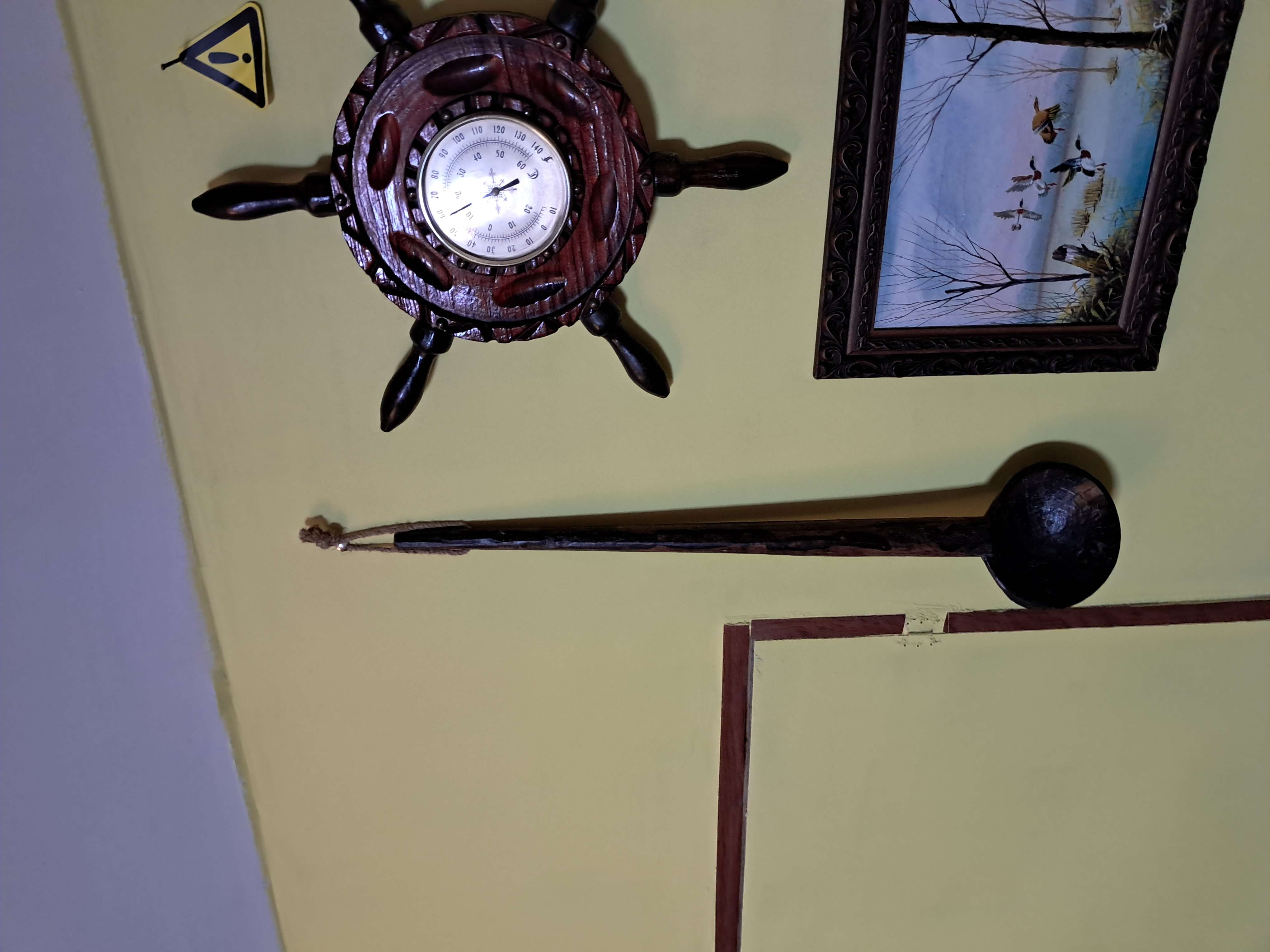 large wooden spoon bought at Saltburn Vintage Rooms for £25.00