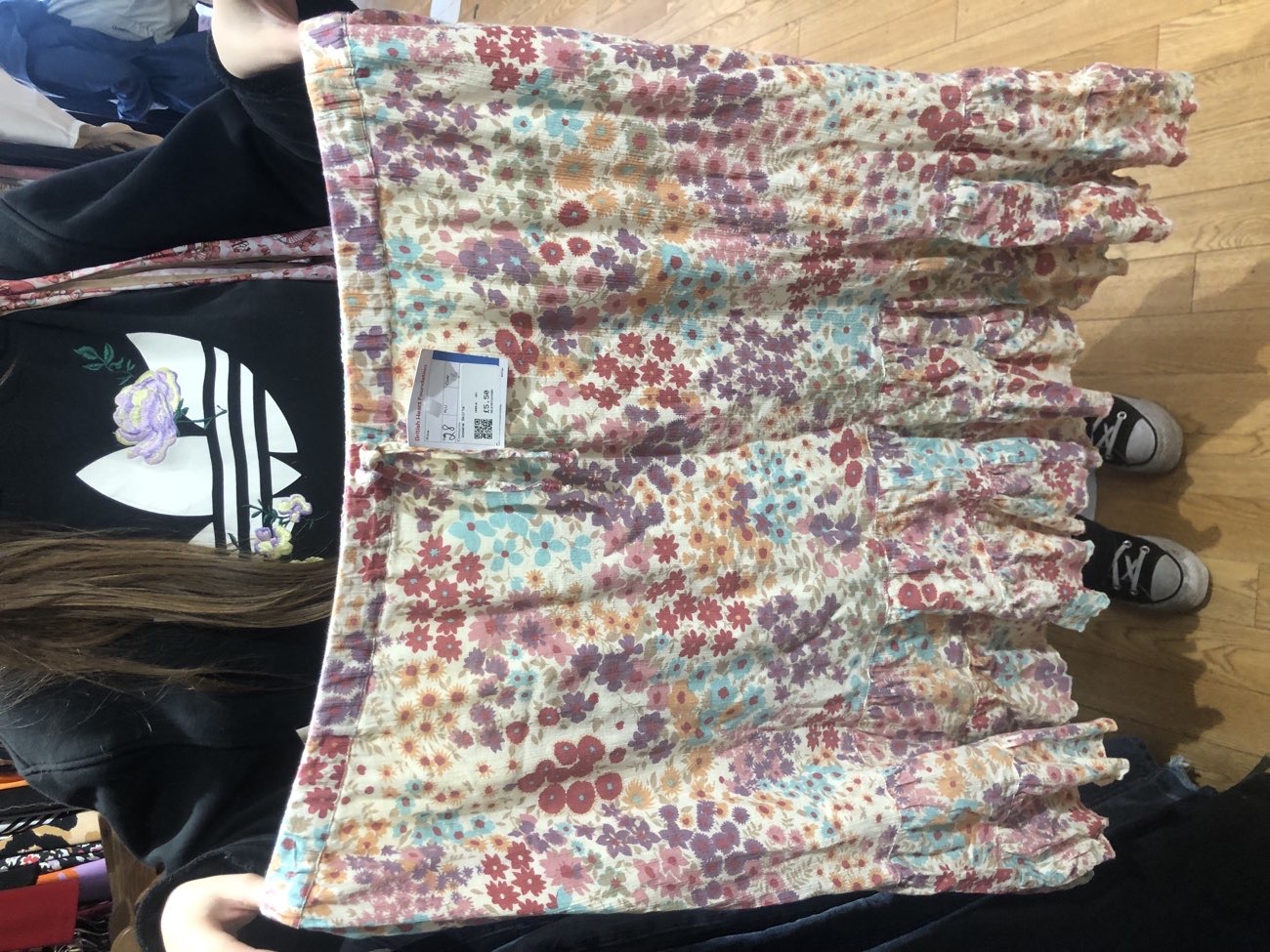 pretty floral skirt ♡ size 24 bought at British Heart Foundation for £5.50