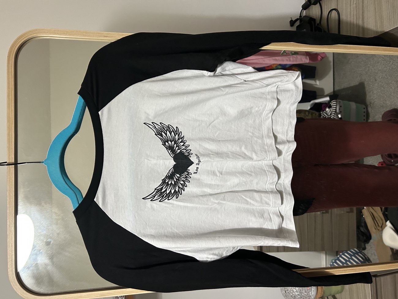Long sleeved crop top product bought at Dig and Delve for £5.00