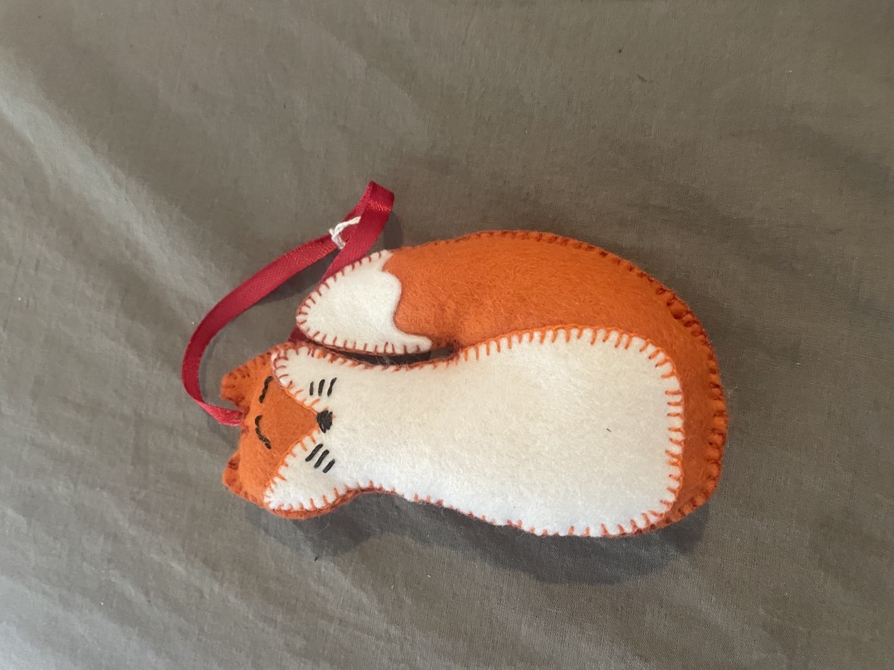fox hanger plush bought at Blue Cross charity shop for £2.00