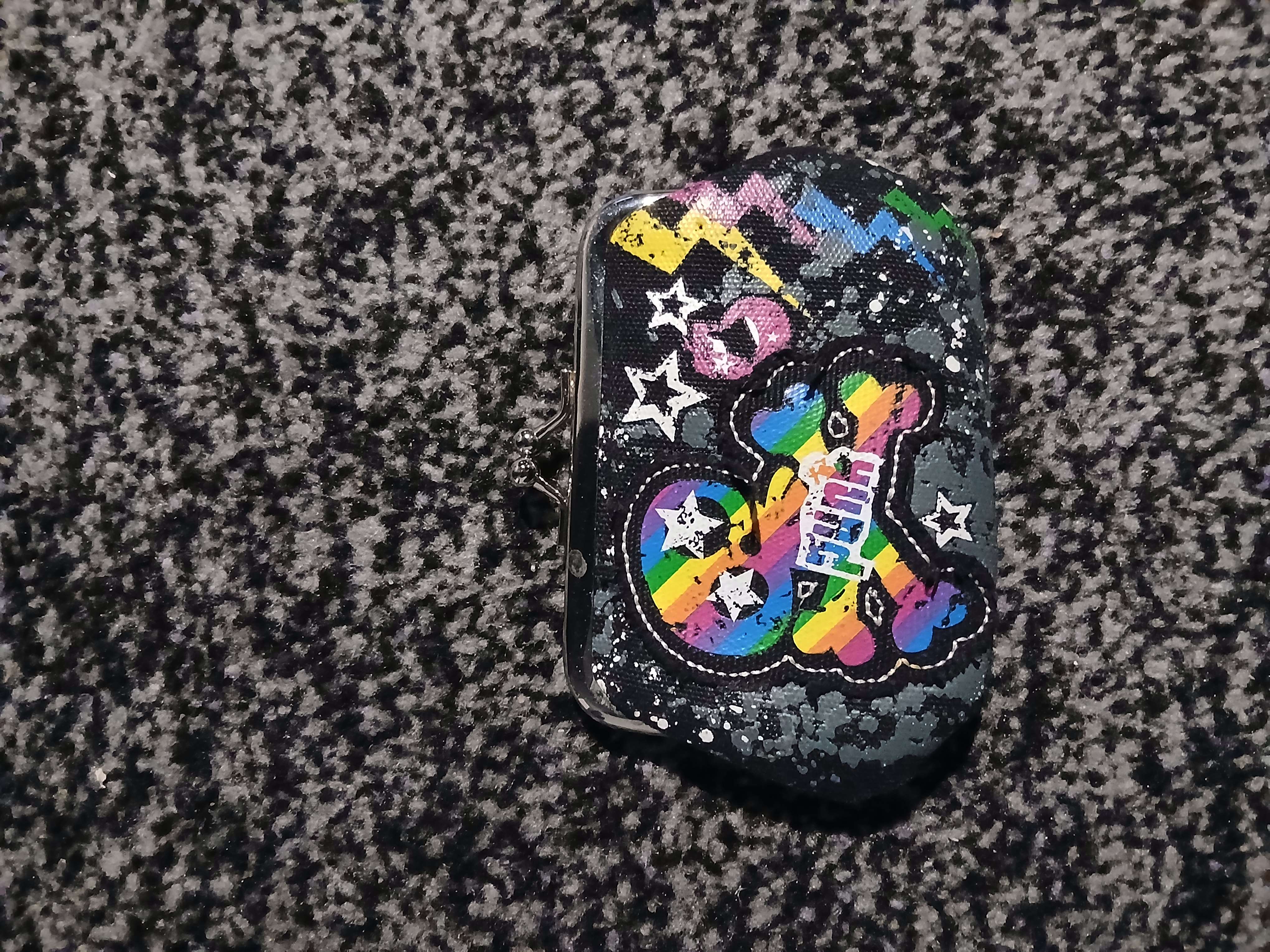 Rainbow 'Punk' Purse bought at British Heart Foundation for £1.50