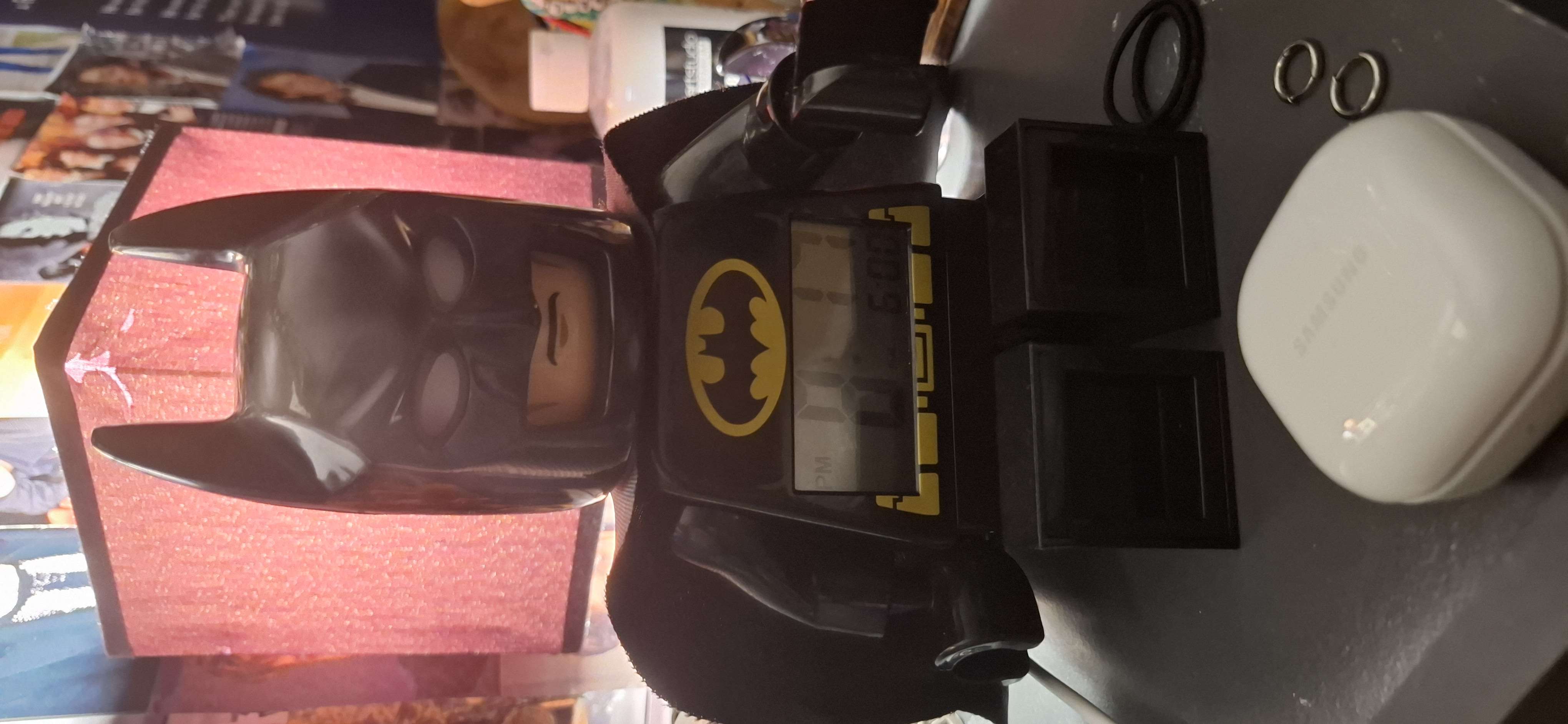 Lego Batman alarm clock bought at Cancer Research UK for £5.00
