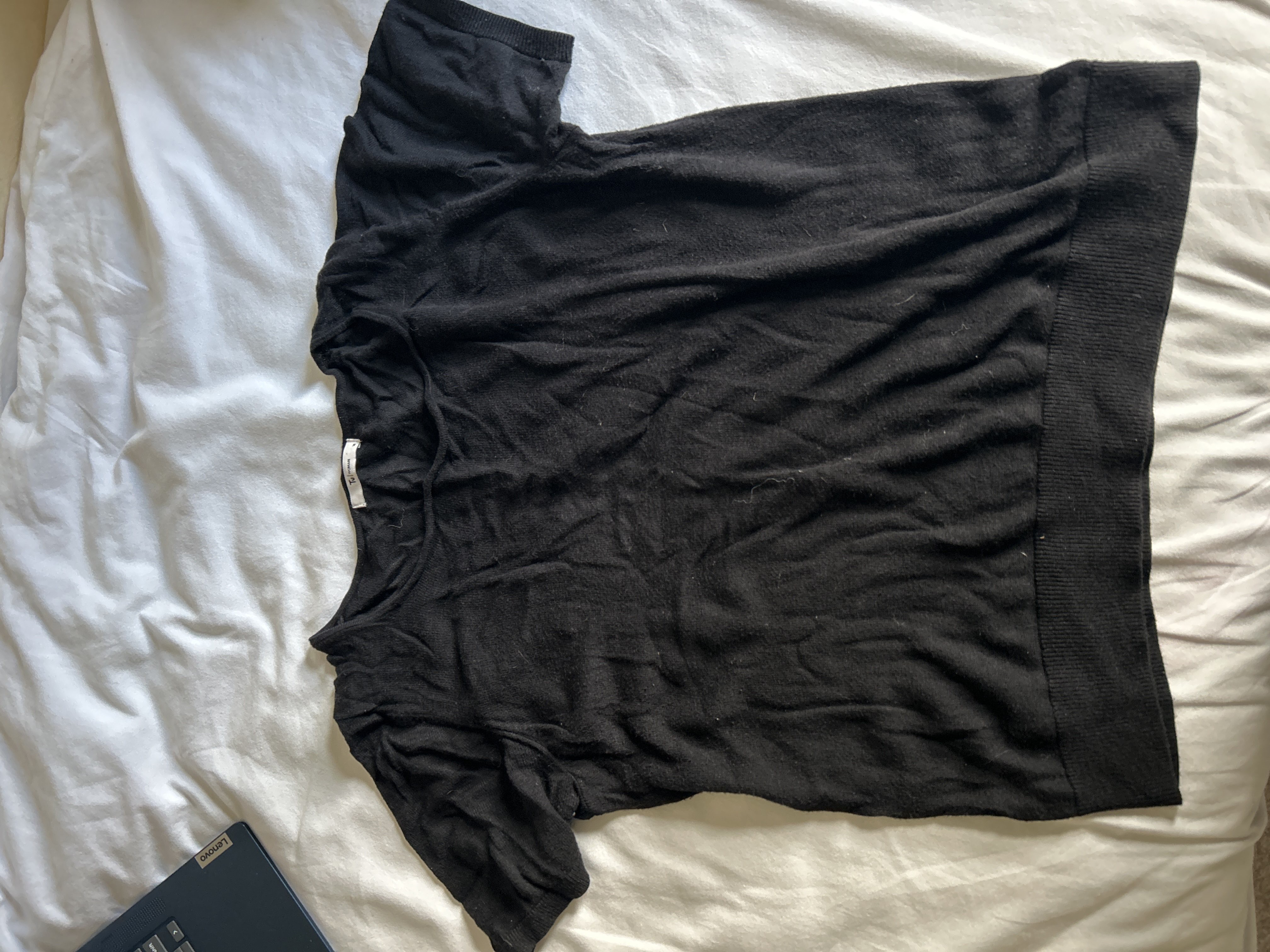 slouchy black off the shoulder top product bought at Cancer Research UK for £3.50