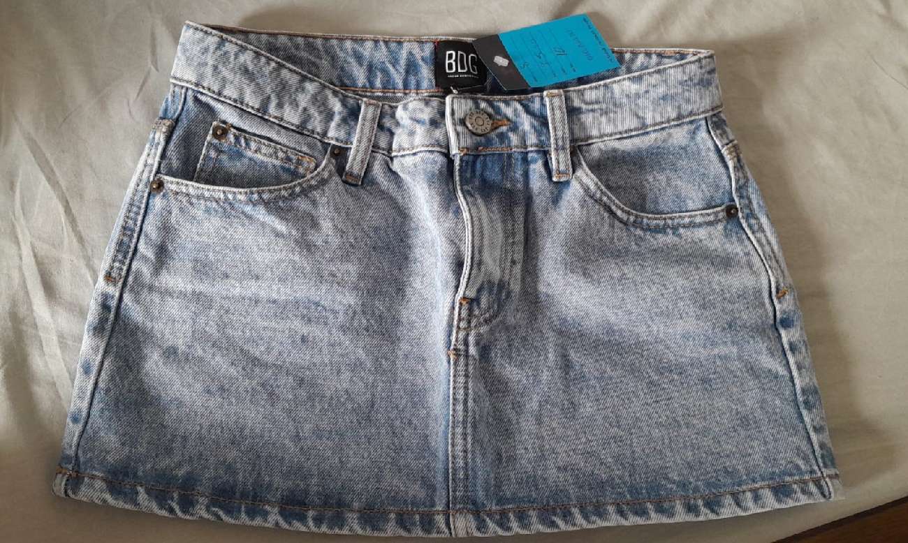 BDG denim mini skirt product bought at The Salvation Army for £5.00