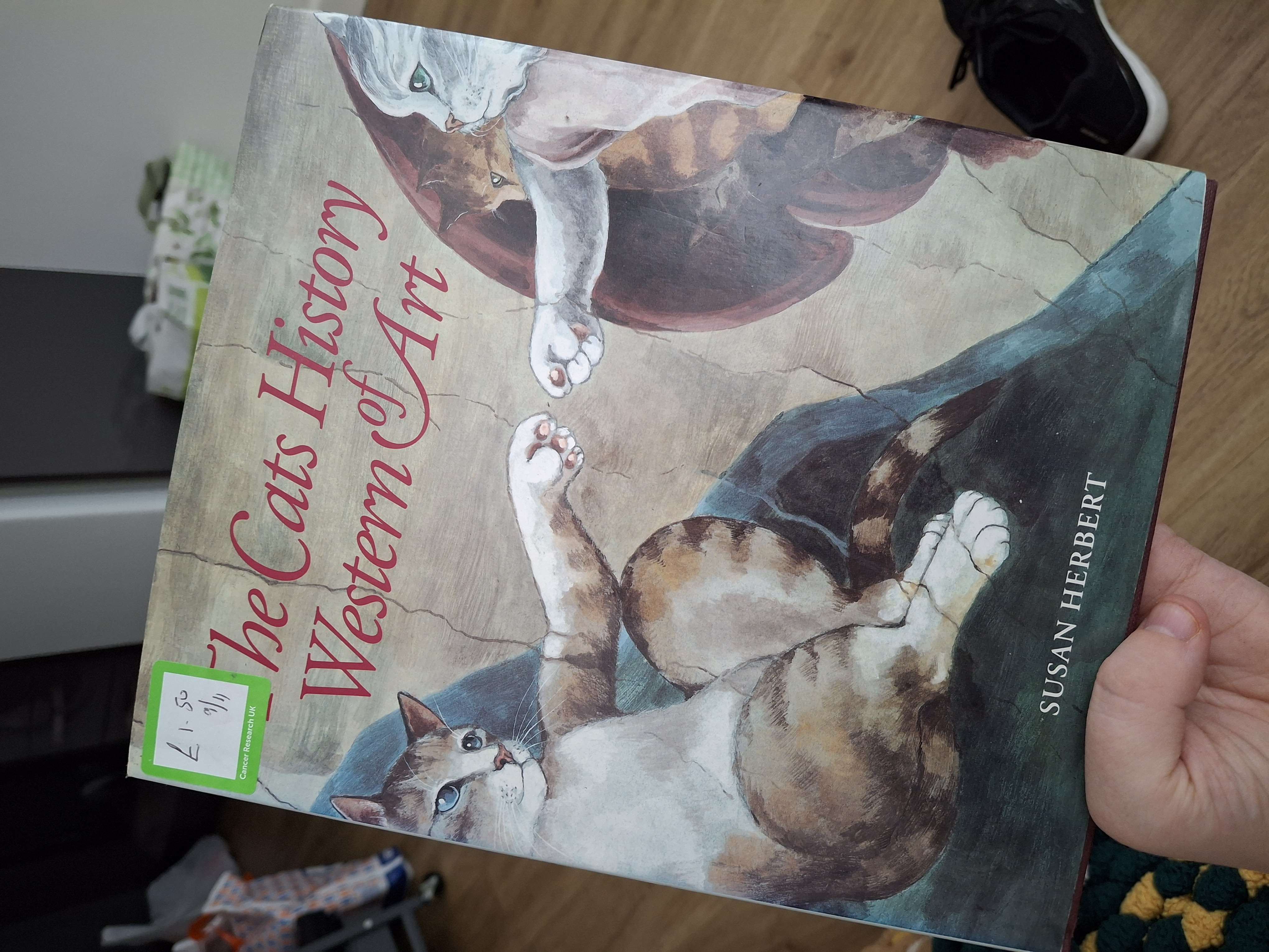 The Cats History of Western Art Book product bought at Cancer Research UK for £1.50