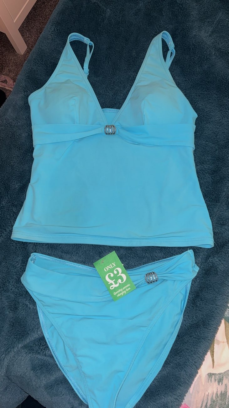 Blue Tankini product bought at The Salvation Army for £3.00