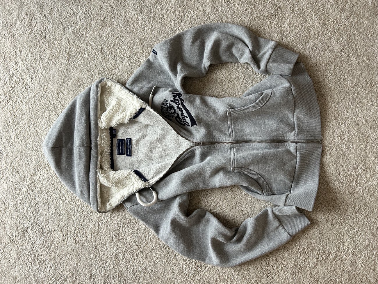 super dry fluffy hoodie bought at Cancer Research UK for £6.00